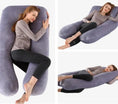 Load image into Gallery viewer, organic cotton pregnancy cushion - breastfeeding- 130x70cm
